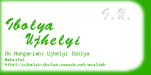 ibolya ujhelyi business card